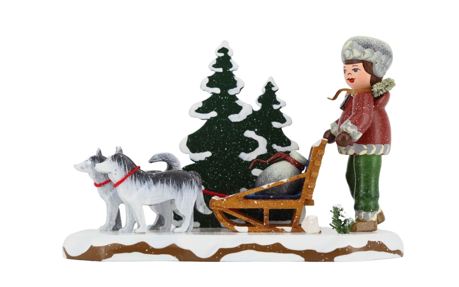 Winterkind Durch den Winterwald, 12 x 8 cm von Hubrig Volkskunst_1