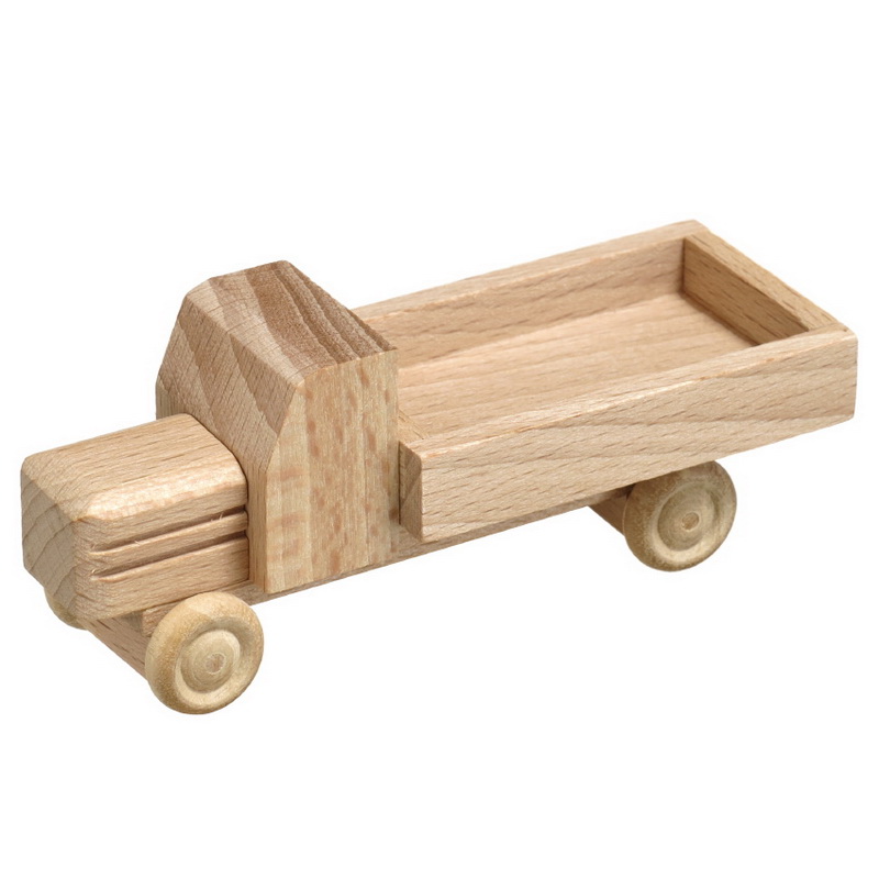 Wooden toy truck box van, natural by Robbi Weber