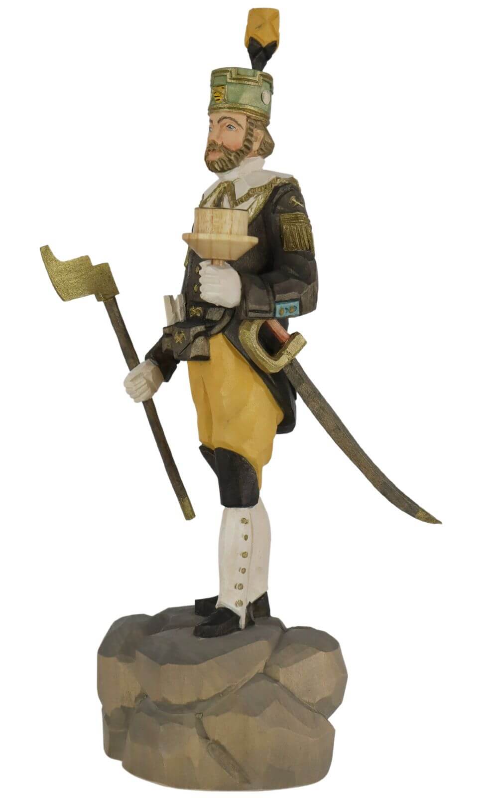 Schneeberger Obersteiger, 40 cm, farbig von Schnitzkunst aus dem Erzgebirge_1