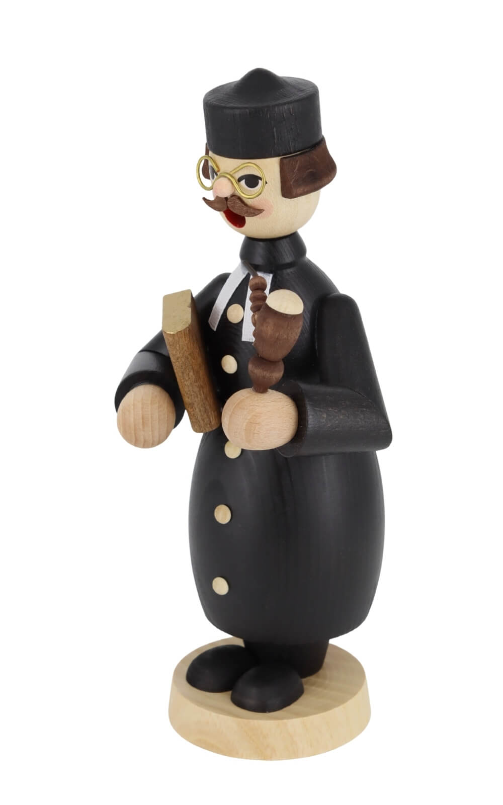 Räuchermännchen Pfarrer, evangelisch, 18 cm von Richard Glässer_2