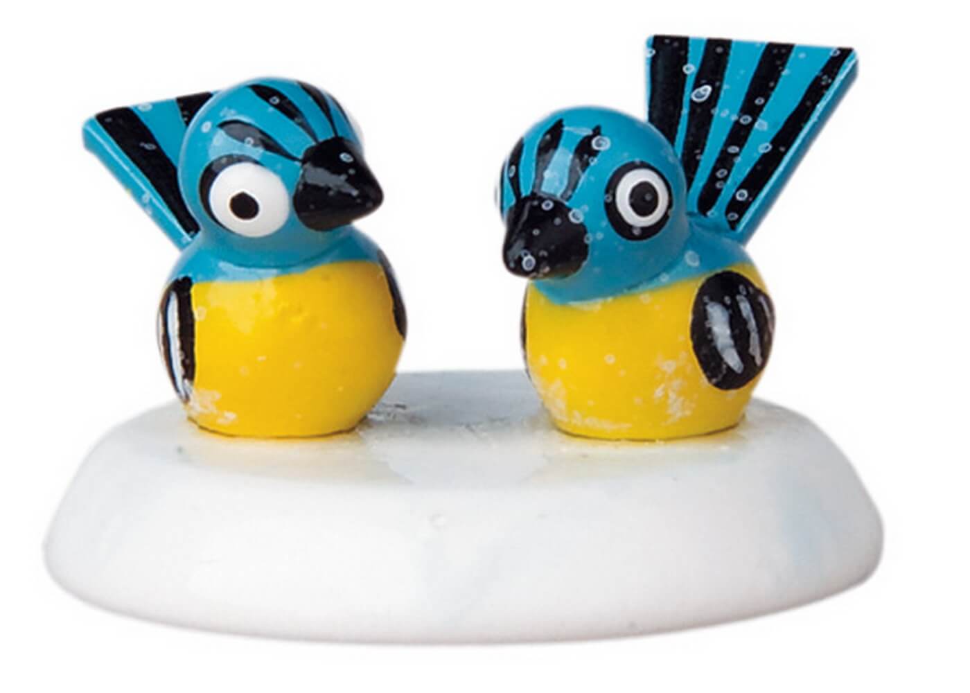 Miniature winter child tit pair, set of 6 by Hubrig