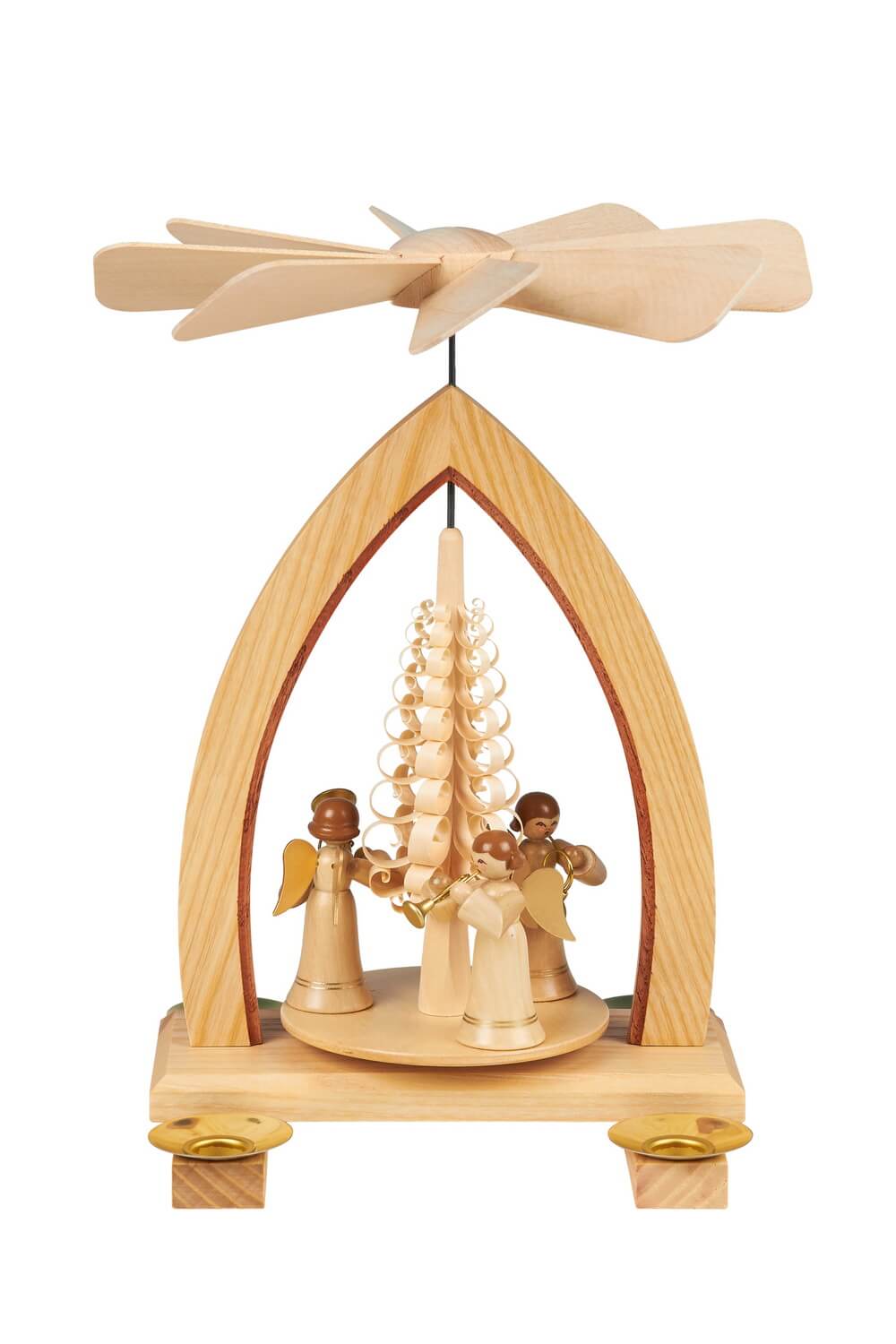 Weihnachtspyramide mit Weihnachtsengel, 26 cm von Heinz Lorenz_1