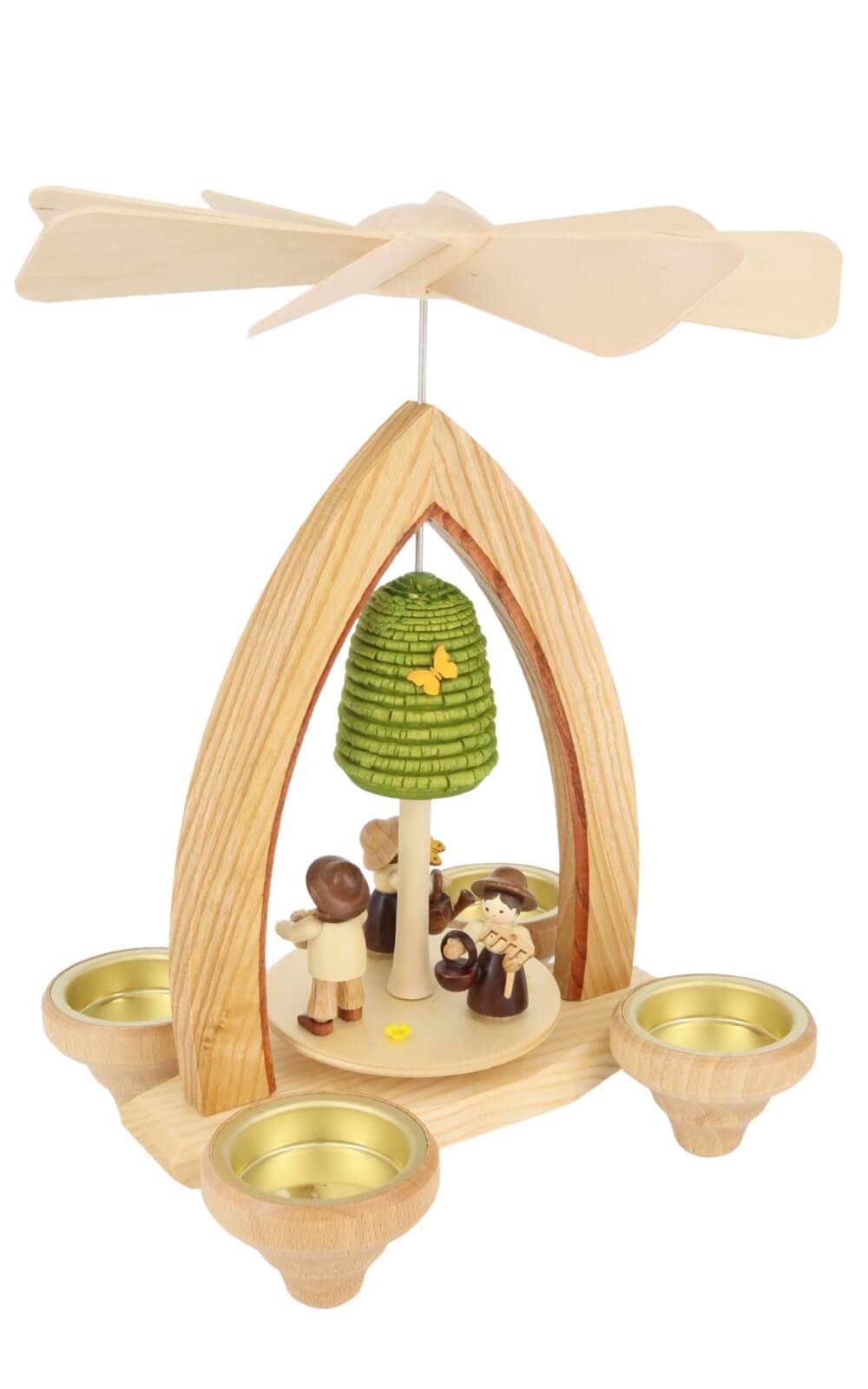 Tea light pyramid spring garden, 26 cm by Heinz Lorenz