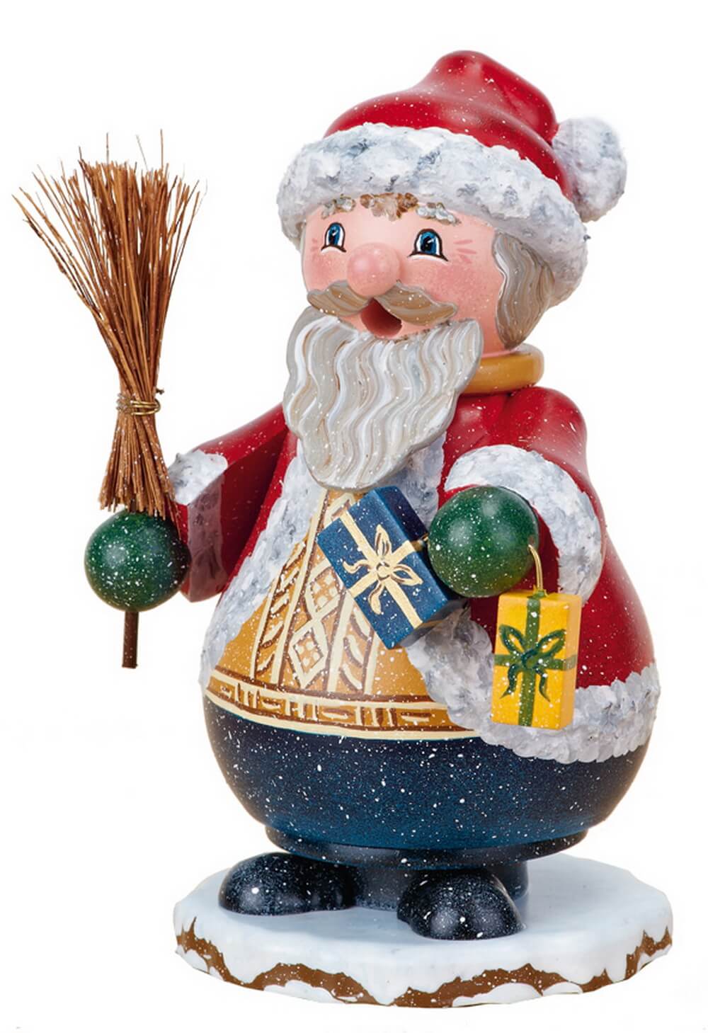 Smoking gnome,  Santa Claus by Hubrig Volkskunst