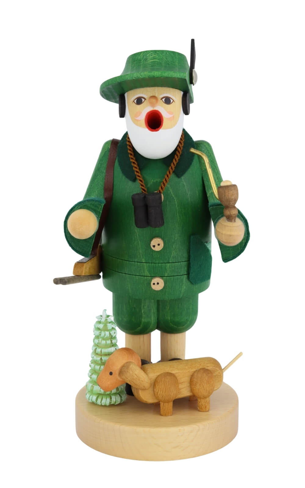 Räuchermännchen Förster mit Dackel, 19 cm von Richard Glässer_1