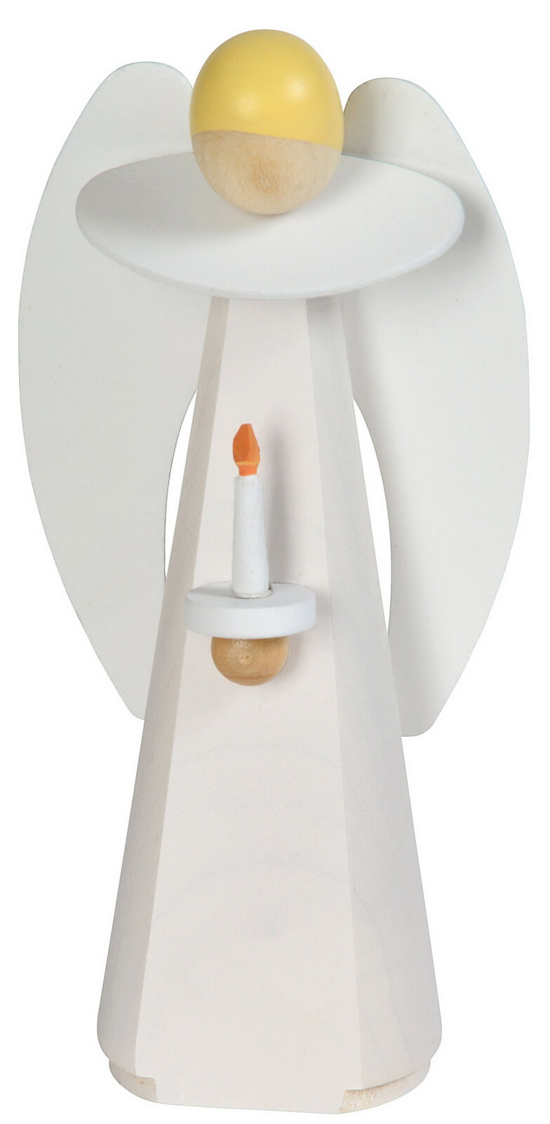 Weihnachtsengel mit Kerze, weiß, 11 cm von KWO