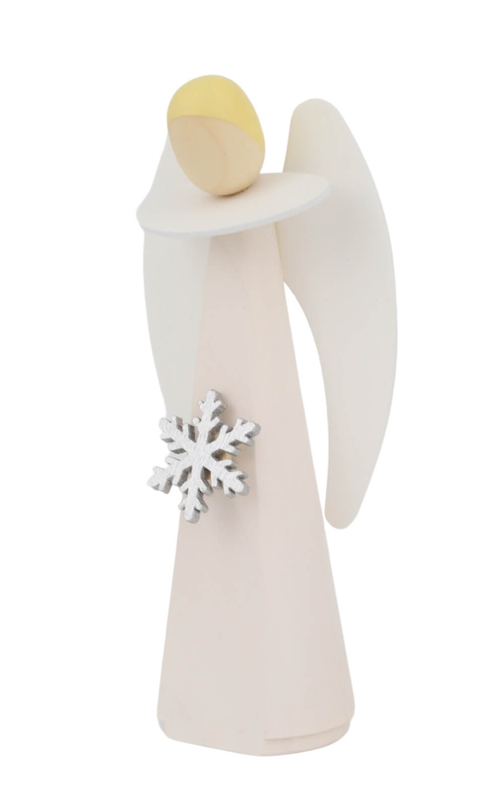 Christmas angel with snow crystal, white, 11 cm by KWO_2
