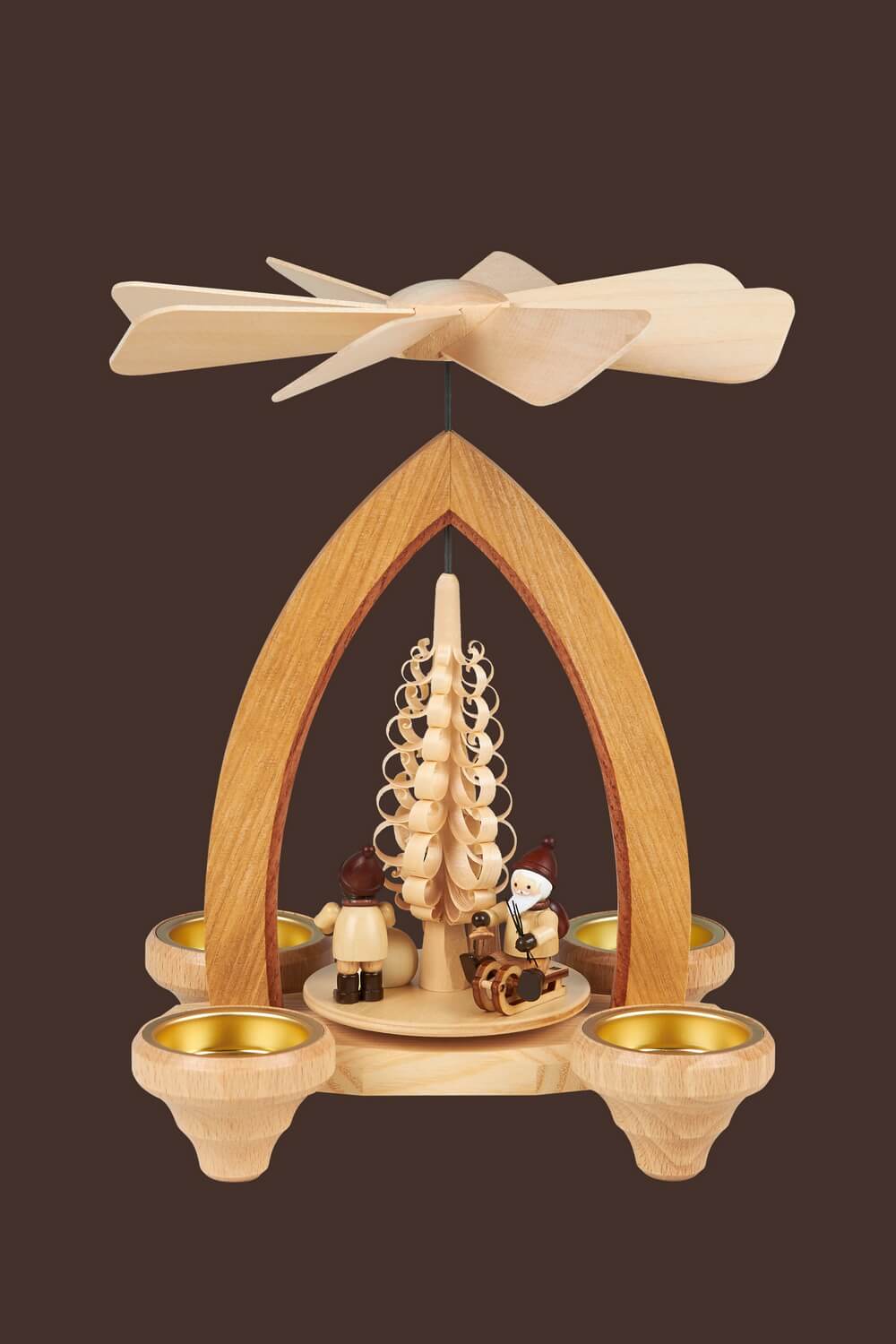 Christmas pyramid for tea lights Christmas joy, 26 cm by Heinz Lorenz_2