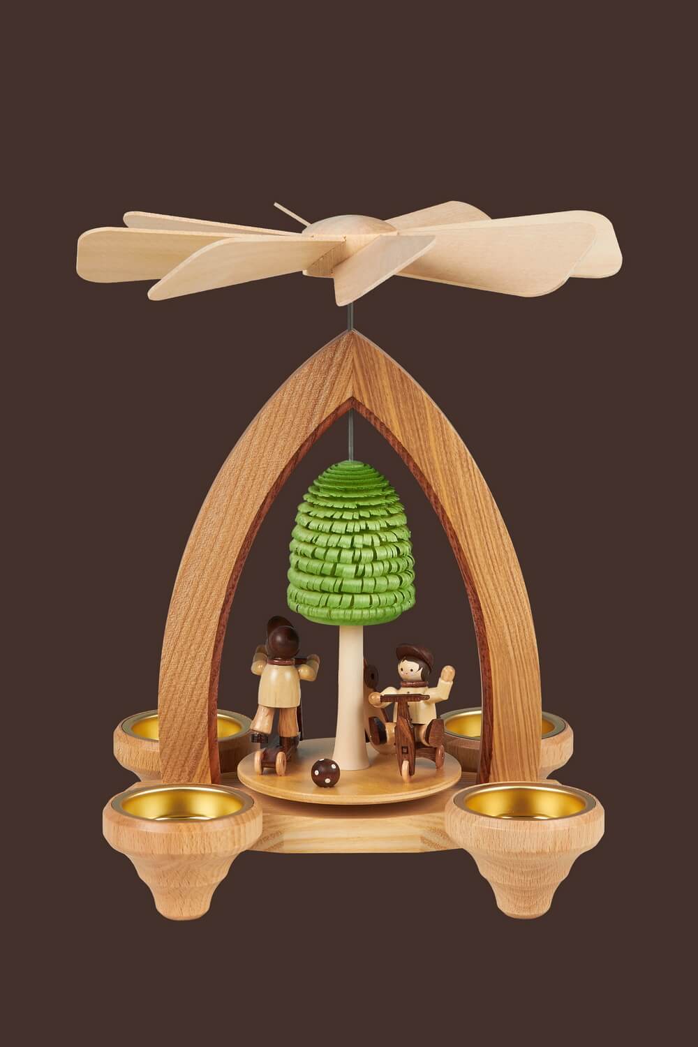 Tealight pyramid play meadow, 26 cm by Heinz Lorenz_pic2