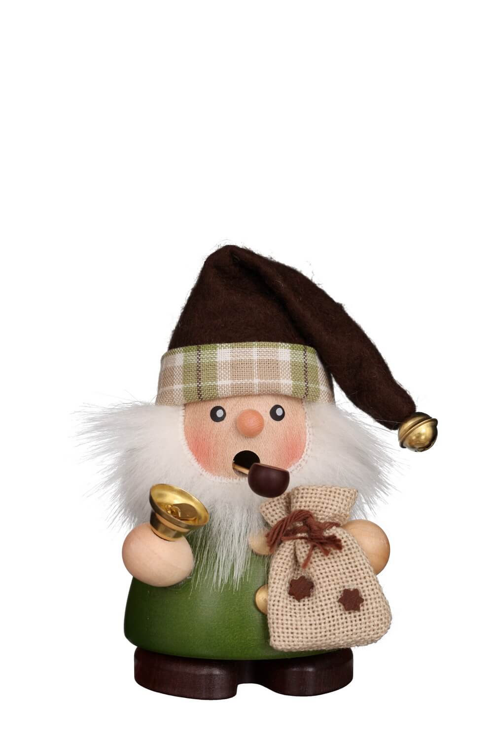 Smoking man Santa Claus, 11 cm by Christian Ulbricht