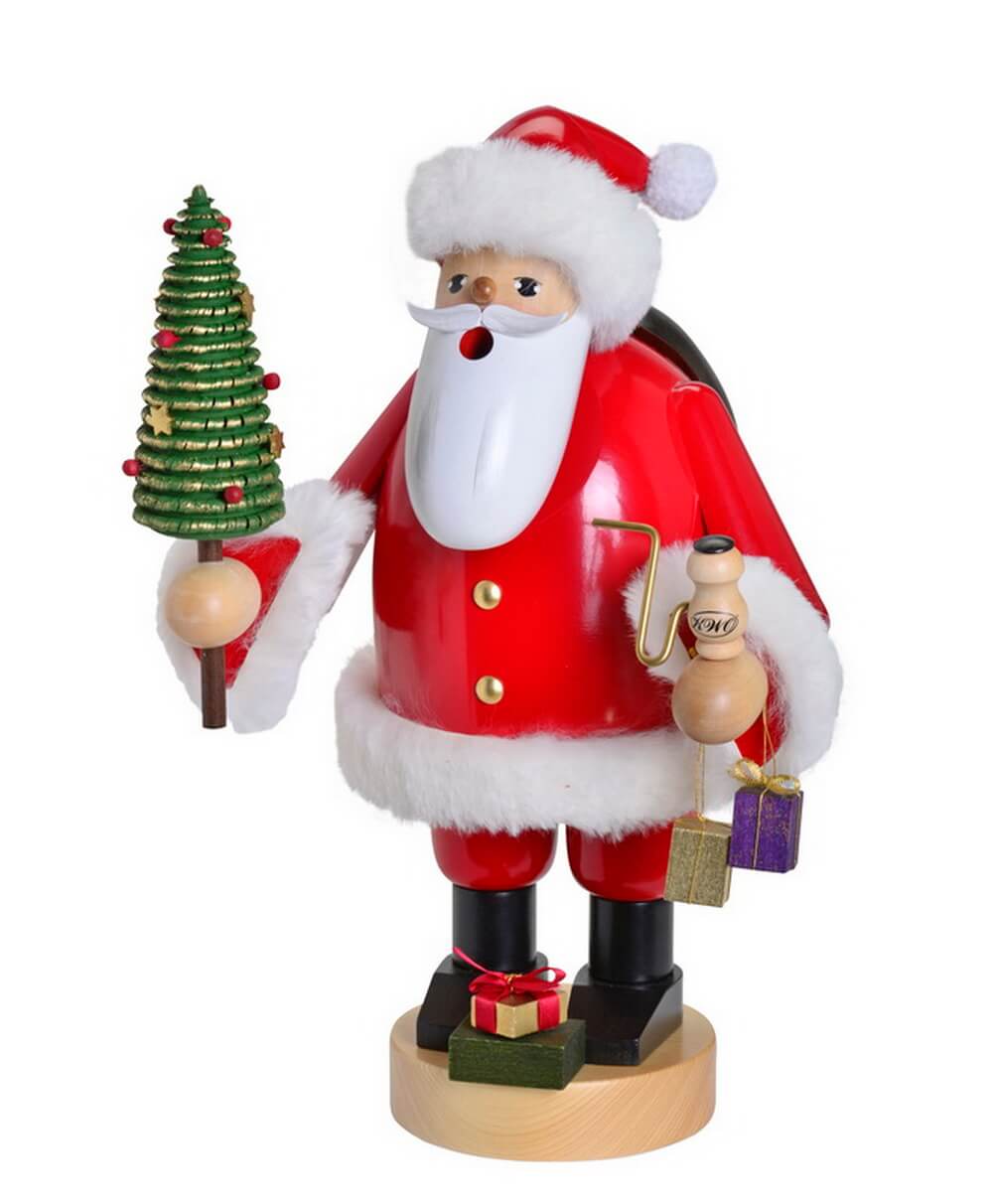 Smoking man Santa Claus, 36 cm by KWO