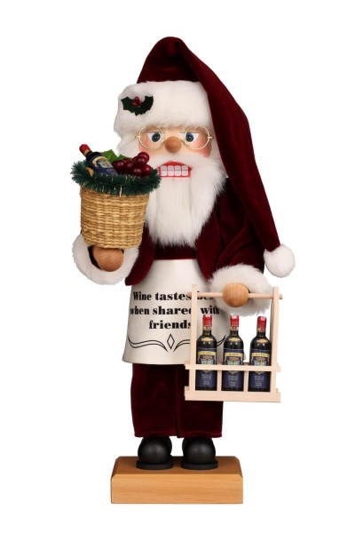Premium Nutcracker Santa Claus Wine Harvest, 48 cm by Christian Ulbricht
